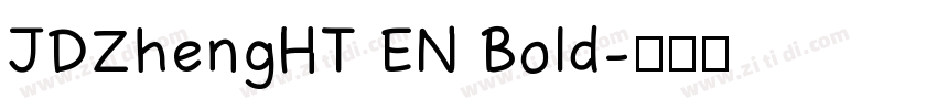 JDZhengHT EN Bold字体转换